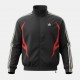 Adidas Originals Tribal Flame Track Jacket Μαύρο Κόκκινο /pre owned